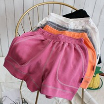 Korean casual sports shorts women loose 2021 summer new Joker a wide leg yoga fitness hot pants tide