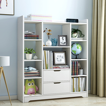 Simple floor-to-ceiling small bookshelf Student assembly cabinet Simple multi-layer bookcase Household space-saving storage rack