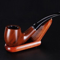 Mens small gift gift exquisite pipe old cigarette mouth curved companion dual-purpose tobacco long smoke model pipe