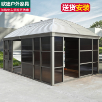 Outdoor garden Gazebo Courtyard Villa yard Outdoor rainproof aluminum alloy awning Roof simple sun room