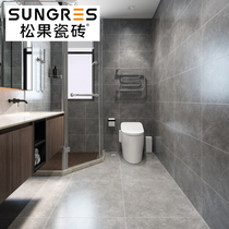 Pine Cone gray kitchen wall tile industrial wind cement brick modern toilet antique tile tile floor tile 300 600