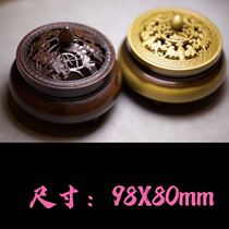 Pure copper brass fine incense burner for Buddha dedicated room offering ornaments creative Zen tea ceremony incense