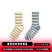 FEAROM 19SS original design tide brand space series contrast stitching striped jacquard trend tube socks