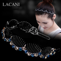 Hair band headdress Korea out of wild rhinestone toothed girl forehead bangs broken hair pressure hair headband hair accessories Hair card