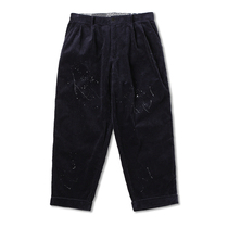 NGOARMY 21SS splashing ink corduroy pants mother pit thickened pleated micro cone All-match Japanese Yu Wenle