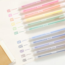 MURA color needle tube gel pen 0 5mm jelly water pen simple water pen painting graffiti hand account color pen