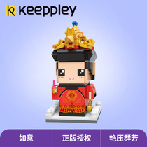 Enlightenment country play series Ruyi K10116 Forbidden City Culture Joint Small Particle Assembly Building Block Toy Creative Girl