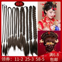 Costume wig Double-headed twist pigtail Republic of China May fourth youth pigtail Chinese bride Xiuhe modeling Pan head photo studio