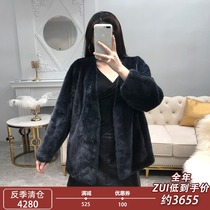  Imported velvet mink fur womens short 2021 Korean version of the whole mink coat Haining fur jacket jacket