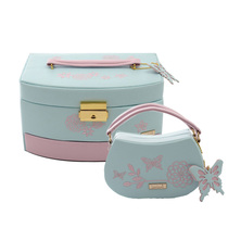 European rose Korean parent-child outfit with hand gift multi-layer jewelry box jewelry storage box ring box wedding gift