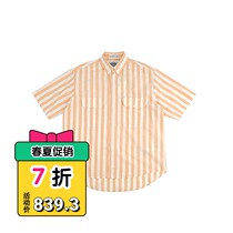 Spot Levis DIAMOND SS SHIRT MELON LVC American Retro Striped Short-sleeved SHIRT