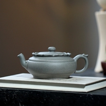 Lixing Purple Sand Pot Lotus Pan Crafts Art Teacher Hu Teacher Making Sesame Sea Blue Section 320cc