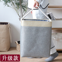 Large cloth art dirty clothes basket dirty clothes storage basket Nordic folding home toy sundries storage barrel basket artifact