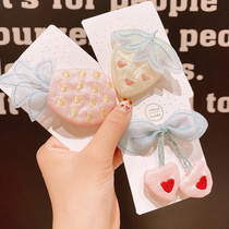 South Korean ins net red children small hair clip headgear Elegant Temperament Fruit Pineapple Strawberry Disc Hair Hairpin Hair