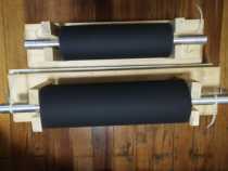 Marley double handle version painted rubber roller G7610 mid number double handle version painted rubber roller