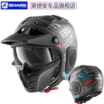 Imported SHARK motorcycle helmet men and women locomotive semi-helmet overmounted Kart off-road helmet X-DRAK four seasons
