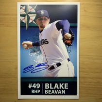 MLB Seattle Mariners BLAKE BEAVAN pro-pen signature