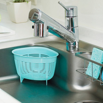 Japan imported kitchen kitchen waste rack vertical drain basket sink tripod wash vegetable waste basket basket