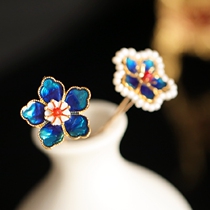 Small flower Dian hairpin hairpin Childrens cute trinkets Tassel accessories Hanfu Ming hair ornaments Tang Wind small haircake