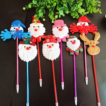 Christmas micro-business powder suction scan code small gift cartoon cute Christmas pen old man ballpoint pen opening event gift