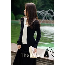 MICHELLYMO French Hepburn knit dress slim consini cashmere temperament socialite dress skirt