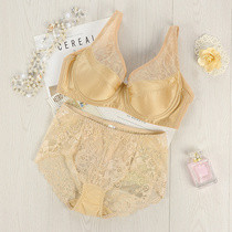 Lingerie ladies slim big breasted bra women gather small breasts big code lingerie women fat mm lace lingerie thin