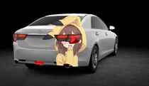 Suitable for Corolla Camry Dragon Ball Wukong car tail light sticker modified sticker Lei Lingzixuan car sticker painting
