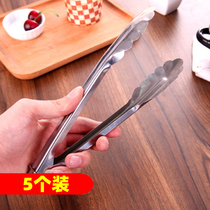 Food Clips Stainless Steel Cake Bread Clip Fried Barbecue Fruit Jumphot Vegetable Clips Kitchen Anti-Burn Commercial