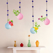 Cute basket cartoon wall sticker bedroom baby room background wallpaper self-adhesive childrens room decoration wall sticker