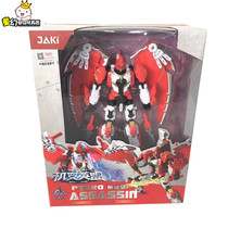 New Jiaqi machine transformation Yingmengze rotary air deformation robot dinosaur Mech model Xuansuo Fu Jianping toy