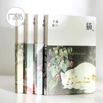 New product Mu color cat hand stickers nude book and style Japanese notebook blank hard copy notepad Collectors Edition