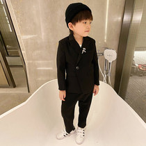 Childrens suit suit boy flower gown 2021 Fall new Korean version Chaofan Little West suit piano for the show