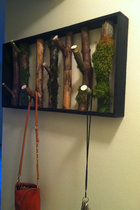 Clark fork hooked solid wood branches hook pastoral decoration clothing hat creative hook jewelry