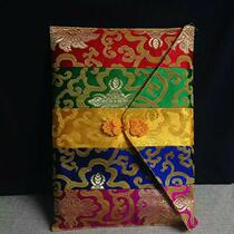 New five-color sutra book bag five-color sutra bag five-color magic bag cloth bag five-color sutra book brocade bag