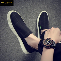 Mens shoes 2021 New Tide soft lazy shoes summer breathable one pedal casual versatile board shoes Korean version of cloth shoes