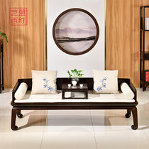 Art League Yum Yum Sheng Zambia Red Sandalwood Luohan Bed Zen Chinese style small family blood sandalwood plain bed mahogany furniture