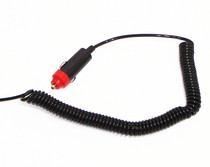 PU spring wire spiral cable 2 core oil resistance and chemical corrosion resistance cigarette lighter plug unfolded 2 5 meters