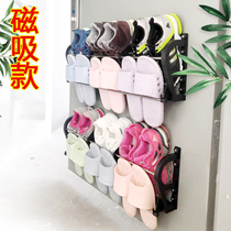 Suction on the door SHOE RACK STRONG MAGNETIC IRON SLIPPER RACK AFTER IRON BATHROOM DOOR REAR CONTAINING DEVINER MAGNETIC SHOE RACK