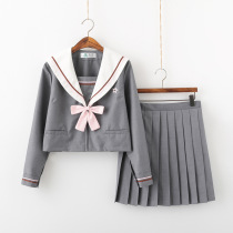 Japanese Orthodox jk uniform embroidered mountain cherry soft sister Seaman female student uniform school uniform class uniform school style set