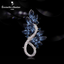 France Eternelle Austria crystal brooch temperament high-end European and American women corsage sweater chain pendant gift