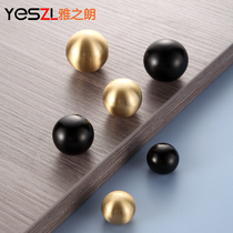 door handle round handle single hole desk drawer round ball wardrobe light lavish cabinet door tea table TV cabinet black