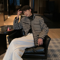 Hualun winter trend loose small incense style sub short coat mens Hong Kong style retro thick and handsome versatile jacket