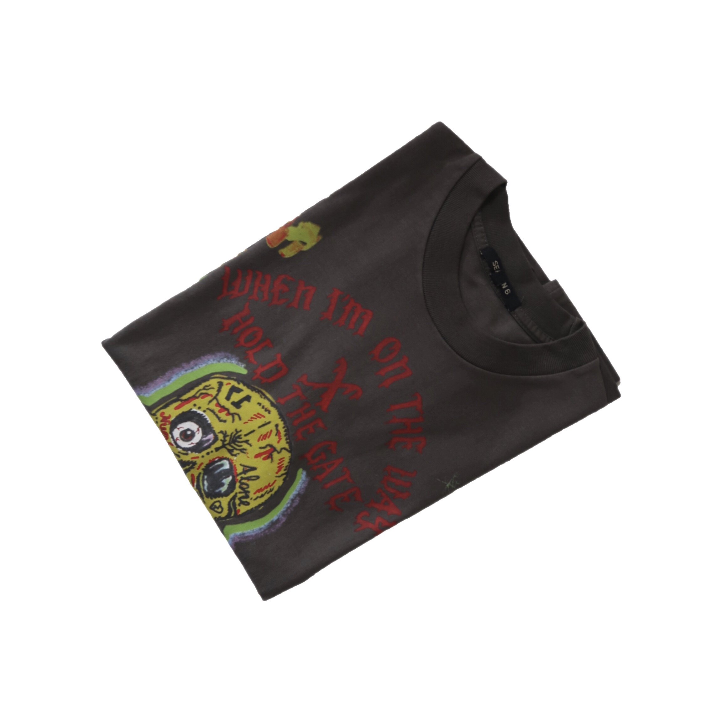 Альбом Канье 6 сезона граффити Винтажный прилив красоты ретро мойка случайный короткий рукав Футболка свободный, Others / Other 