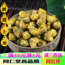 Tong Ren Tang raw material fetal Chrysanthemum 250g Chrysanthemum tea Authentic Tongxiang fetal chrysanthemum Wang Hang white chrysanthemum super large particle fetal chrysanthemum