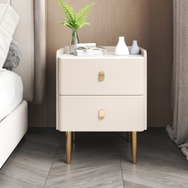 Net red light extravagant small solid wood bed head cabinet minimalist modern bedroom narrow bedside cabinet Mini simple bed tail disposal cabinet