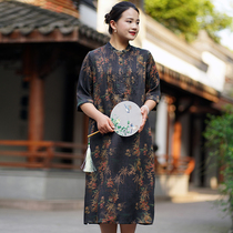 Mothers Day true silk dress for children with dress in dress and dress for a long line of mulberry silk weighing in a dress