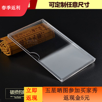Double layer acrylic slot A4 card slot advertising display card transparent organic glass board photo box