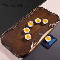 TOUCH MISS Solid wood household tea table Simple modern whole large drainage tea sea ebony tea tray