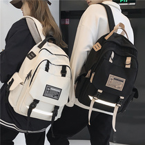 Double-shoulder Bag male college student Han Dai high school large-capacity school bag female in the daily tide travel package computer backpack