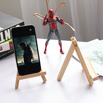Creative solid wood adjustable mobile phone holder ipad tablet holder desktop simple lazy Universal Network class mobile phone holder